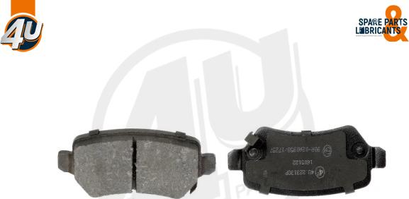 4U Autoparts 22313OP - Brake Pad Set, disc brake car-mod.net