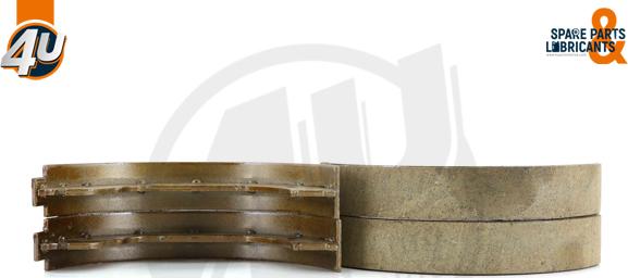 4U Autoparts 22205BW - Brake Shoe Set, parking brake car-mod.net