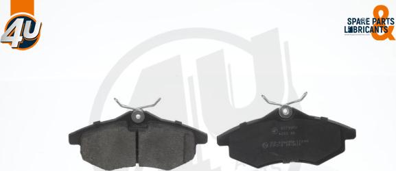 4U Autoparts 22798PU - Brake Pad Set, disc brake car-mod.net