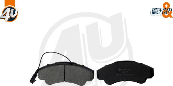 4U Autoparts 22762PU - Brake Pad Set, disc brake car-mod.net