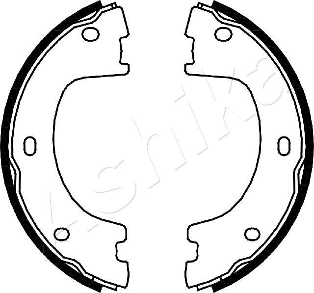4X4 ESTANFI EST-55-00-0505 - Brake Shoe Set, parking brake car-mod.net