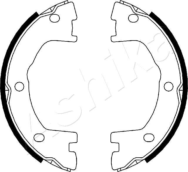4X4 ESTANFI EST-55-00-0231 - Brake Shoe Set, parking brake car-mod.net