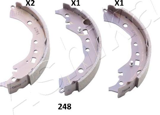 4X4 ESTANFI EST-55-02-248 - Drum Brake Shoe Set car-mod.net