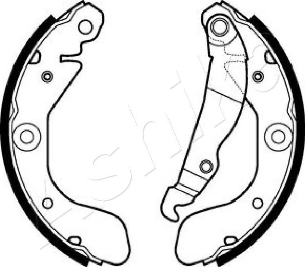 4X4 ESTANFI EST-55-0W-W10 - Drum Brake Shoe Set car-mod.net