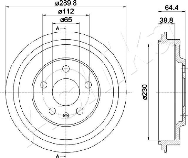 4X4 ESTANFI EST-56-00-0911 - Brake Drum car-mod.net