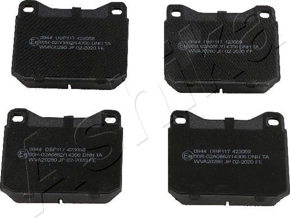 4X4 ESTANFI EST-50-00-0944 - Brake Pad Set, disc brake car-mod.net