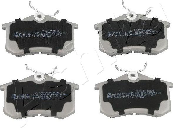 4X4 ESTANFI EST-51-00-0901 - Brake Pad Set, disc brake car-mod.net