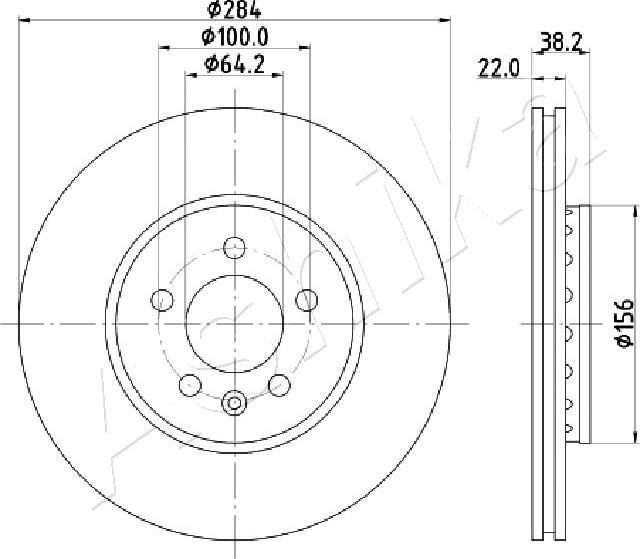 4X4 ESTANFI EST-60-04-442 - Brake Disc car-mod.net