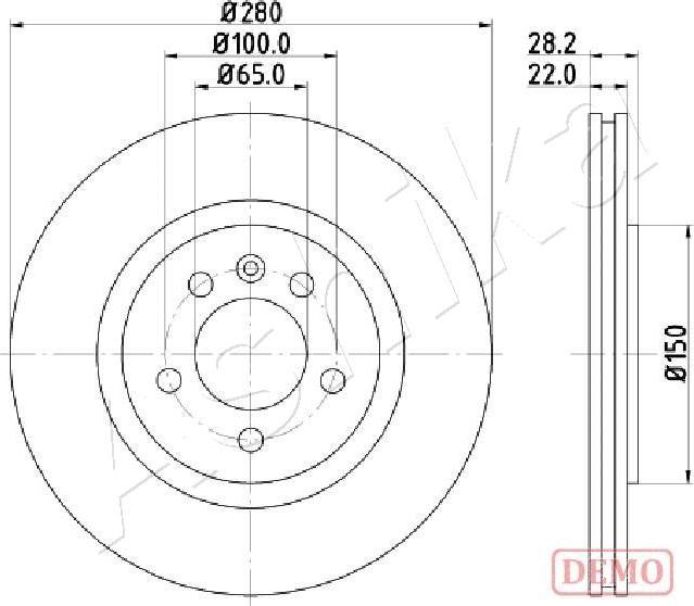 4X4 ESTANFI EST-60-00-0944C - Brake Disc car-mod.net
