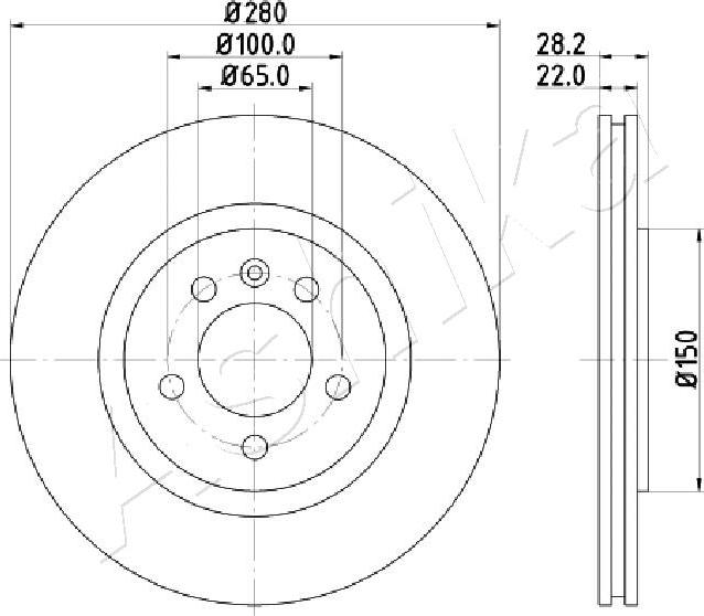 4X4 ESTANFI EST-60-00-0944 - Brake Disc car-mod.net