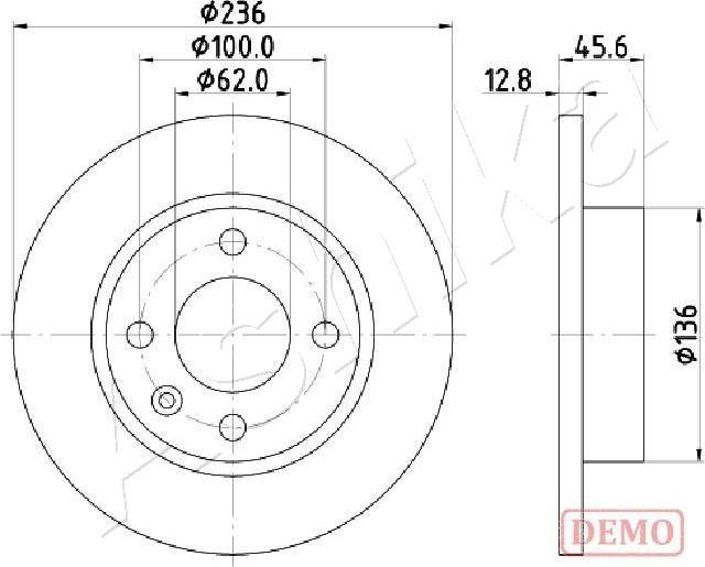 4X4 ESTANFI EST-60-00-0946C - Brake Disc car-mod.net