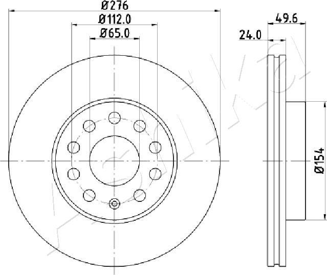 4X4 ESTANFI EST-60-00-0941 - Brake Disc car-mod.net