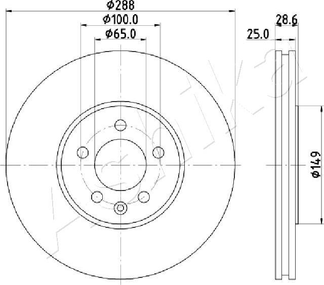 4X4 ESTANFI EST-60-00-0950 - Brake Disc car-mod.net