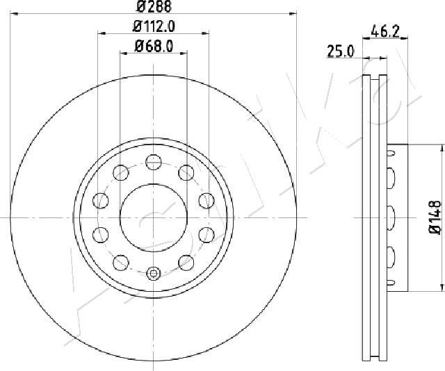4X4 ESTANFI EST-60-00-0910 - Brake Disc car-mod.net