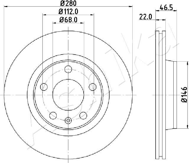 4X4 ESTANFI EST-60-00-0911 - Brake Disc car-mod.net