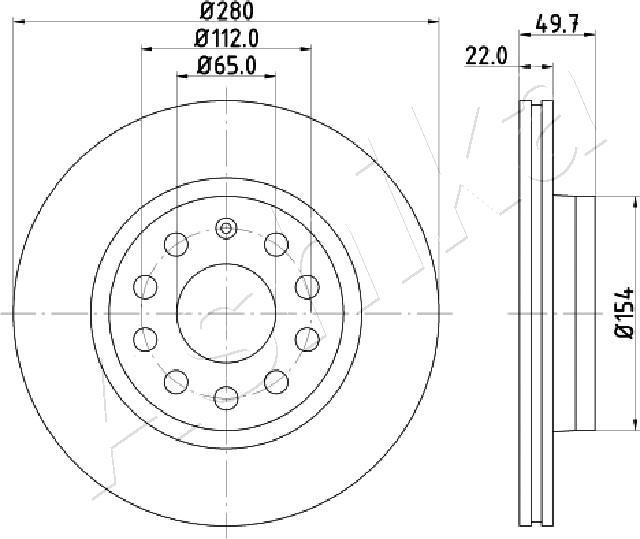 4X4 ESTANFI EST-60-00-0934 - Brake Disc car-mod.net