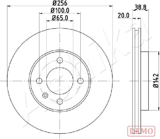4X4 ESTANFI EST-60-00-0935C - Brake Disc car-mod.net