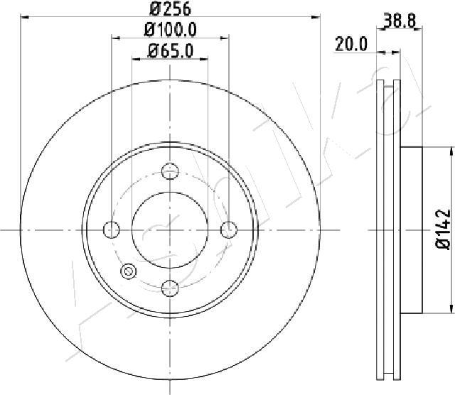 4X4 ESTANFI EST-60-00-0935 - Brake Disc car-mod.net