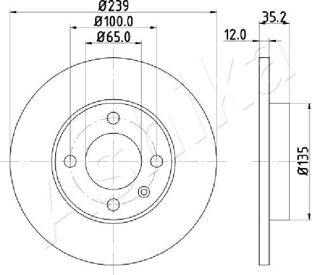 4X4 ESTANFI EST-60-00-0938 - Brake Disc car-mod.net