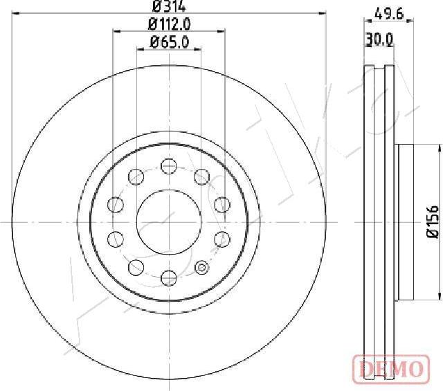 4X4 ESTANFI EST-60-00-0933C - Brake Disc car-mod.net