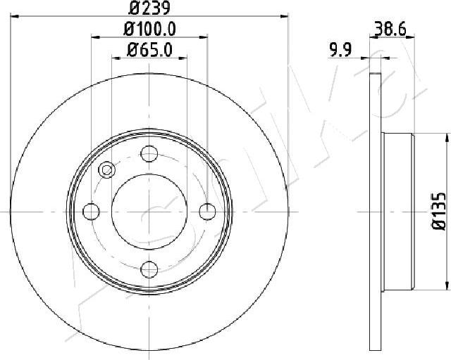 4X4 ESTANFI EST-60-00-0937 - Brake Disc car-mod.net