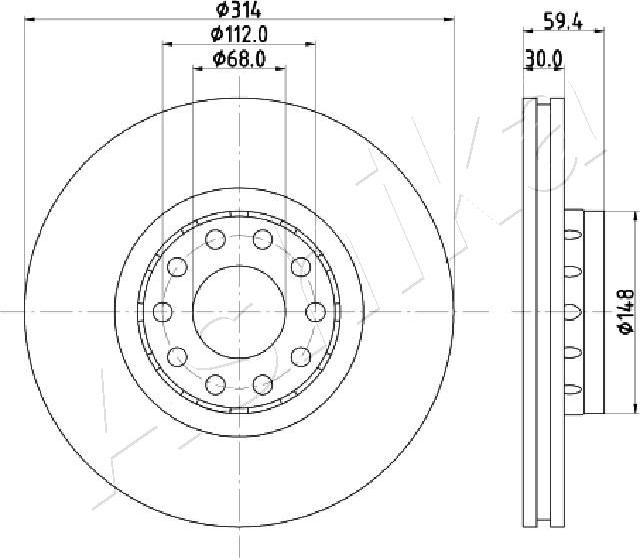 4X4 ESTANFI EST-60-00-0924 - Brake Disc car-mod.net