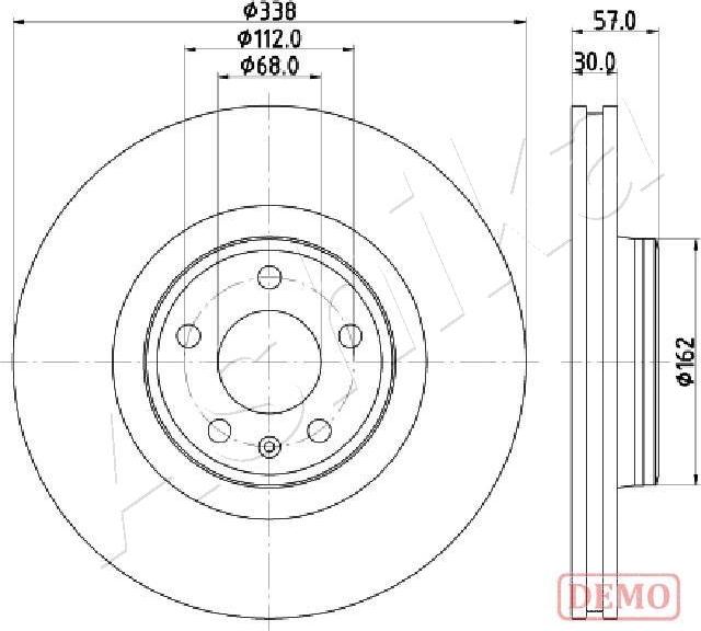 4X4 ESTANFI EST-60-00-0920C - Brake Disc car-mod.net
