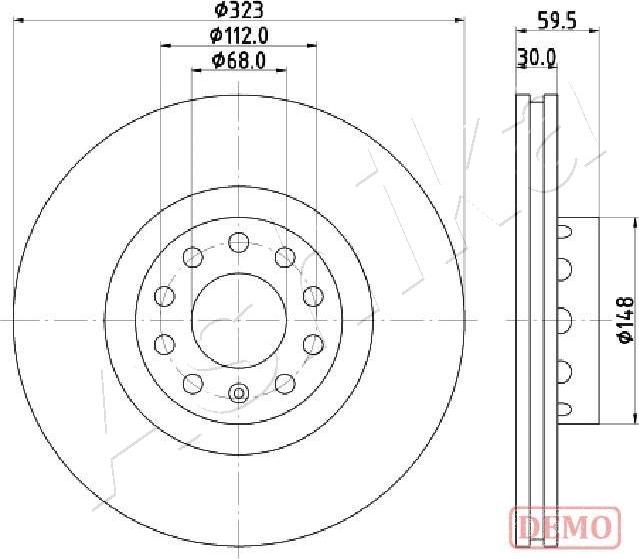4X4 ESTANFI EST-60-00-0922C - Brake Disc car-mod.net