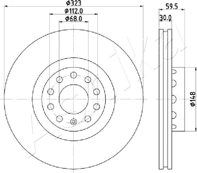 4X4 ESTANFI EST-60-00-0922 - Brake Disc car-mod.net