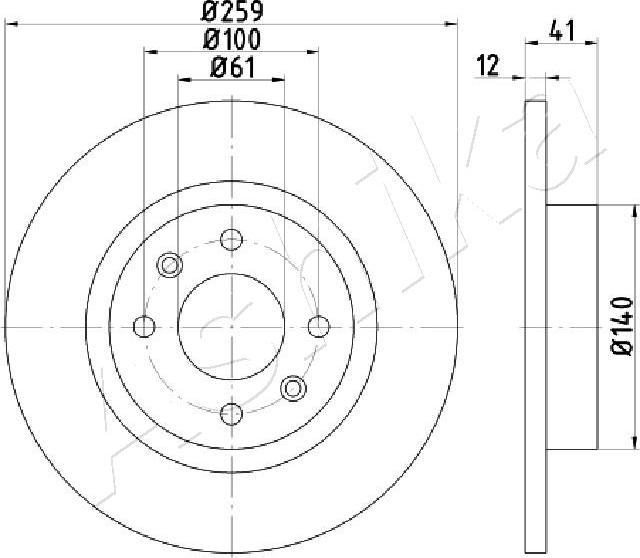 4X4 ESTANFI EST-60-00-0719 - Brake Disc car-mod.net