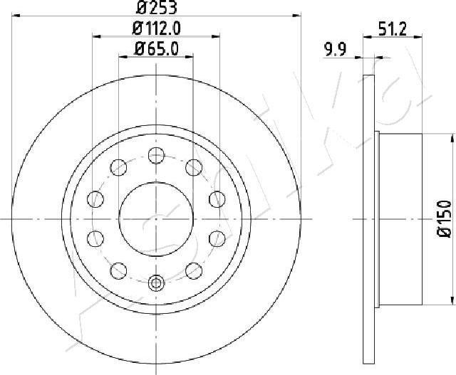 4X4 ESTANFI EST-61-00-0902 - Brake Disc car-mod.net