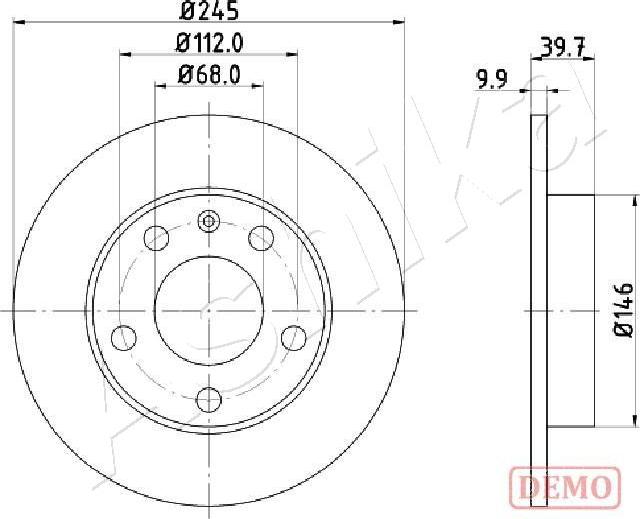 4X4 ESTANFI EST-61-00-0929C - Brake Disc car-mod.net