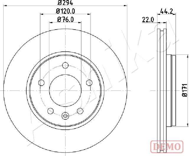 4X4 ESTANFI EST-61-00-0925C - Brake Disc car-mod.net