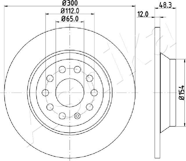 4X4 ESTANFI EST-61-00-0920 - Brake Disc car-mod.net