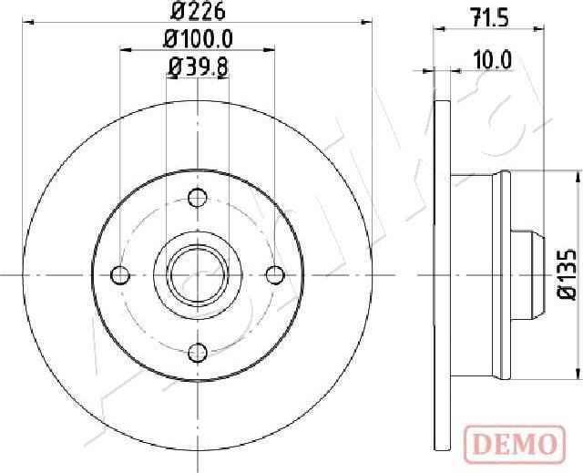 4X4 ESTANFI EST-61-00-0922C - Brake Disc car-mod.net
