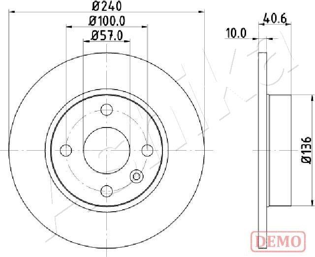 4X4 ESTANFI EST-61-00-0405C - Brake Disc car-mod.net