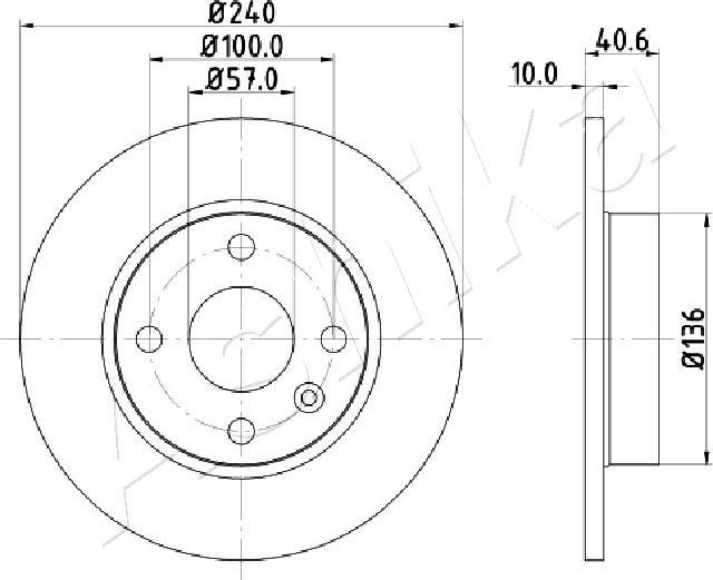4X4 ESTANFI EST-61-00-0405 - Brake Disc car-mod.net