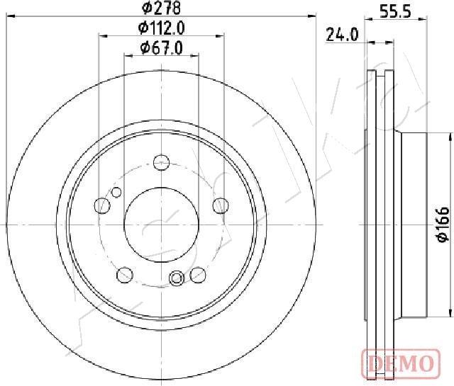 4X4 ESTANFI EST-61-00-0506C - Brake Disc car-mod.net