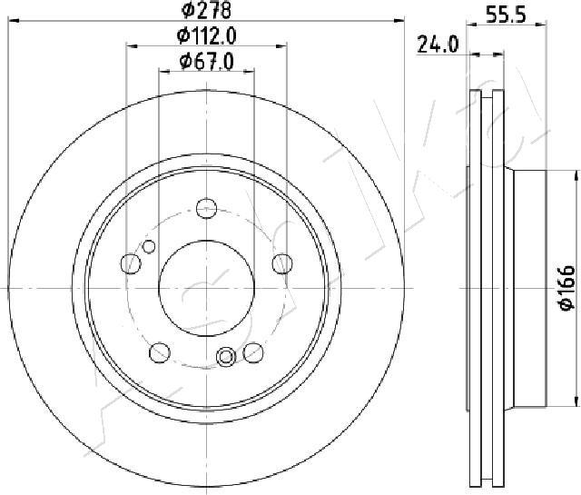 4X4 ESTANFI EST-61-00-0506 - Brake Disc car-mod.net