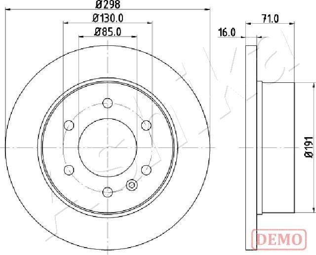 4X4 ESTANFI EST-61-00-0527C - Brake Disc car-mod.net