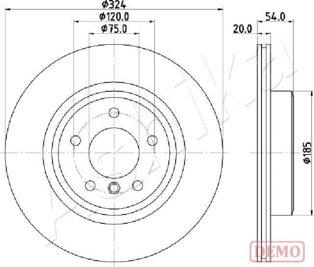 4X4 ESTANFI EST-61-00-0133C - Brake Disc car-mod.net