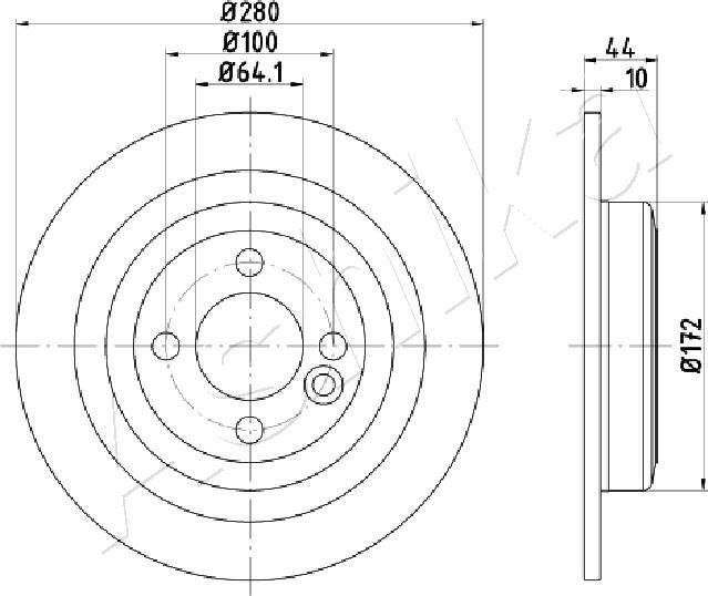 4X4 ESTANFI EST-61-00-0133 - Brake Disc car-mod.net
