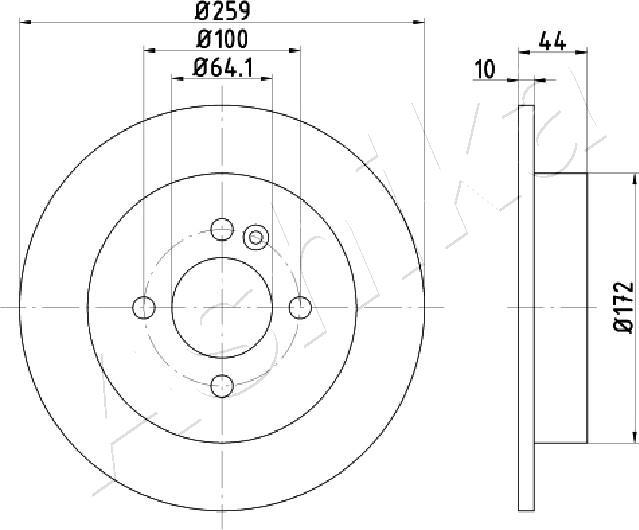 4X4 ESTANFI EST-61-00-0132 - Brake Disc car-mod.net