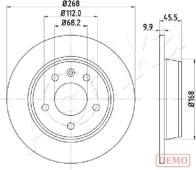 4X4 ESTANFI EST-61-00-0306C - Brake Disc car-mod.net