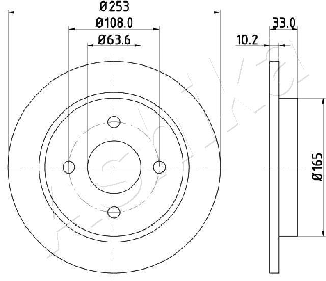 4X4 ESTANFI EST-61-00-0303 - Brake Disc car-mod.net