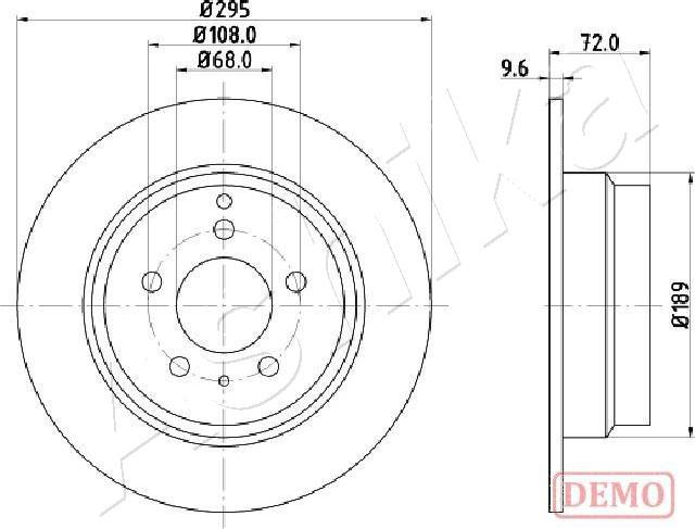 4X4 ESTANFI EST-61-00-0319C - Brake Disc car-mod.net