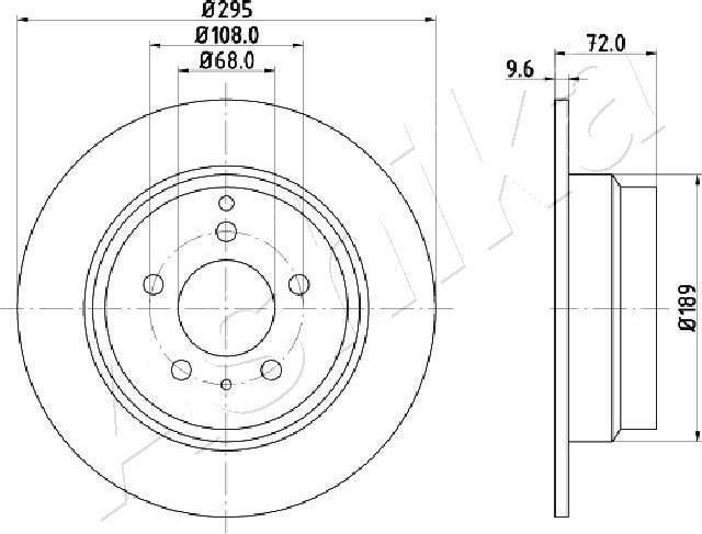 4X4 ESTANFI EST-61-00-0319 - Brake Disc car-mod.net