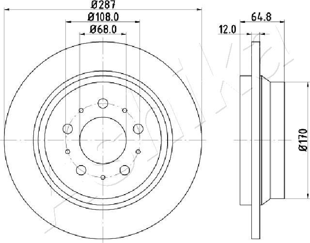 4X4 ESTANFI EST-61-00-0321 - Brake Disc car-mod.net