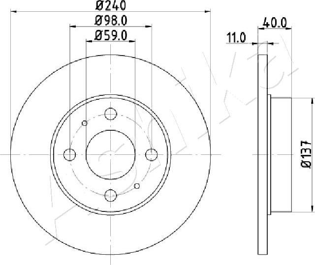 4X4 ESTANFI EST-61-00-0200 - Brake Disc car-mod.net