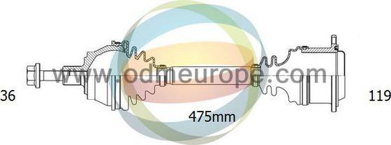 4X4 ESTANFI EST-18-211550 - Drive Shaft car-mod.net